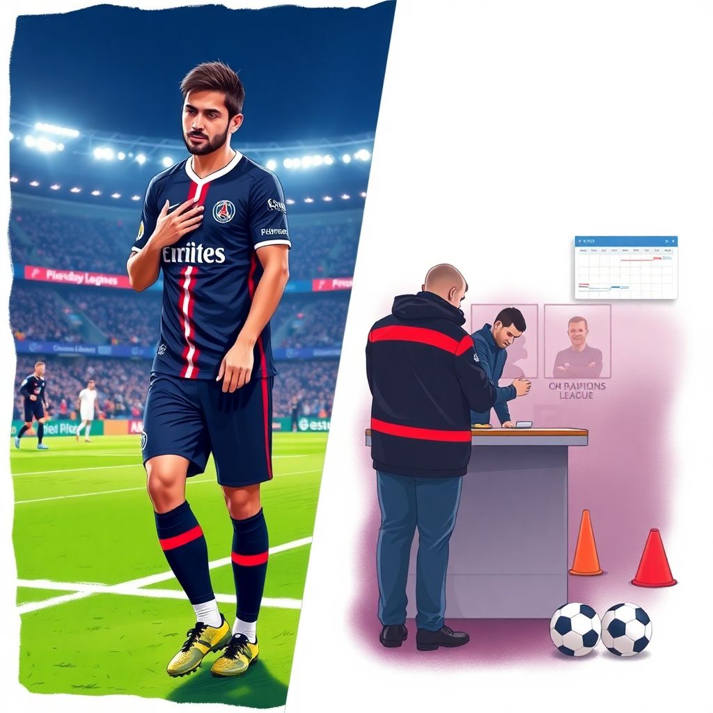 Травма Хвичи Кварацхелии в ПСЖ: сроки восстановления 2–3 недели