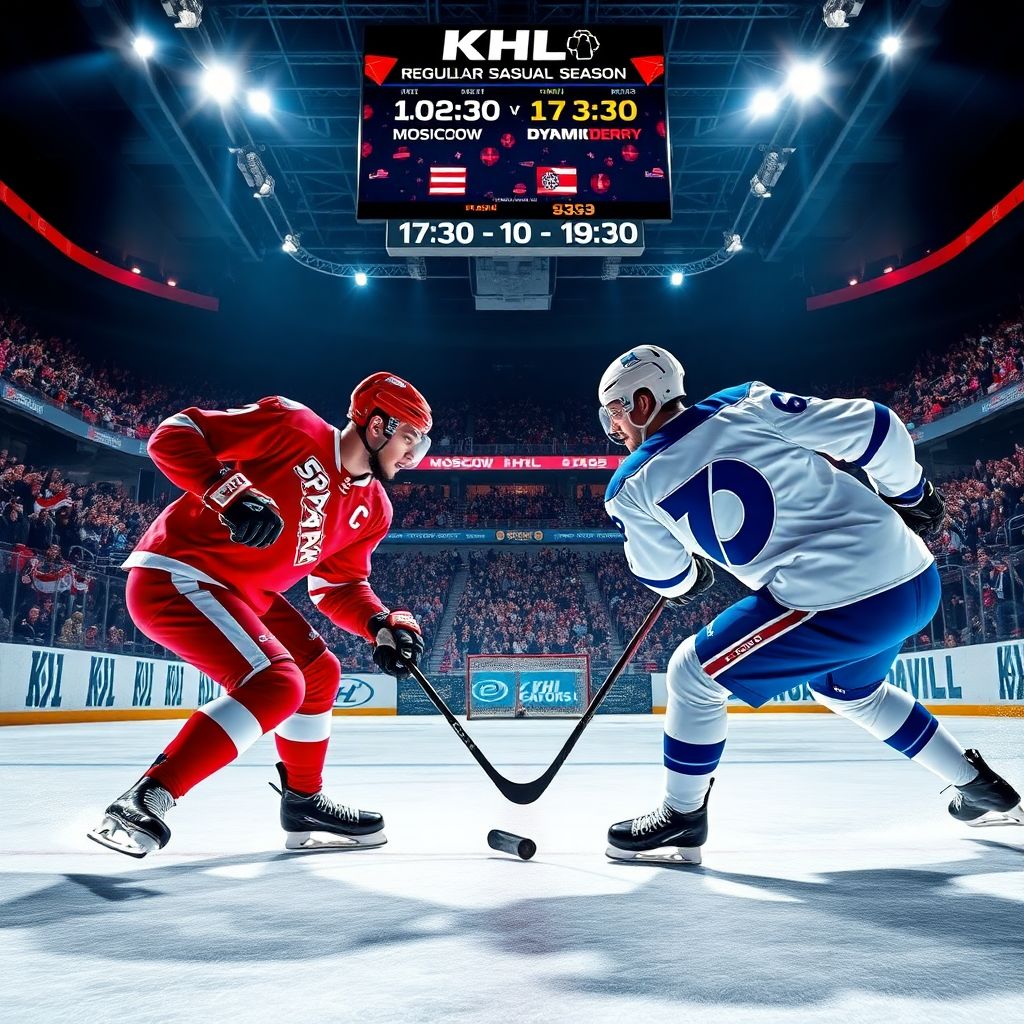 Спартак – Динамо Москва: где смотреть онлайн и по ТВ матч КХЛ 10 февраля
